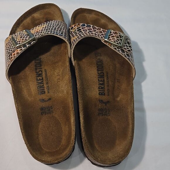 Birkenstock Madrid Snake Print Sandals size 38 - Picture 3 of 8